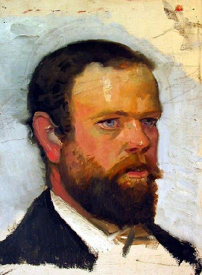 Michael Ancher An unfinished portrait of Adrian Stokes Germany oil painting art